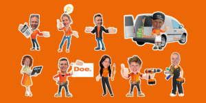 Team Doe. Reclame